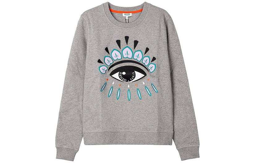KENZO Sweatshirts Women's Gray Crew Neck Moderate Other