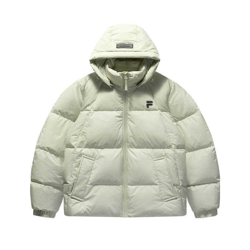 FILA FUSION LIFE Down Jacket Women's Beige Porcelain Cyan