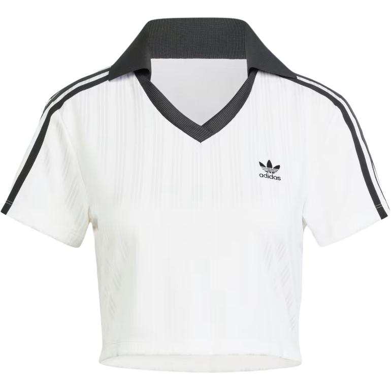 Adidas Originals Football cropped polo shirt