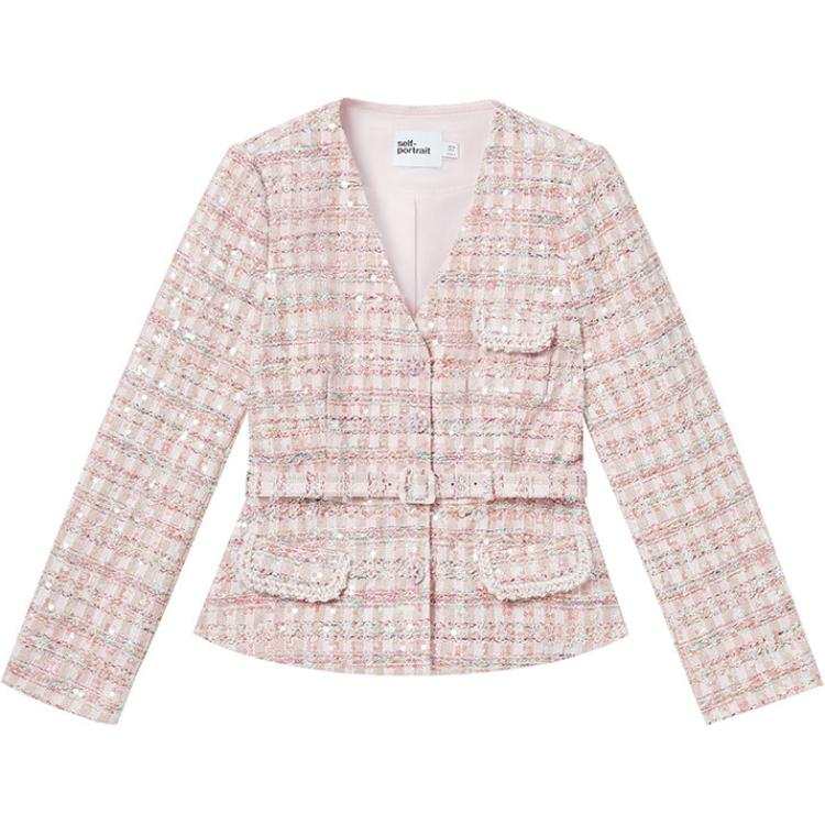 Self-portrait Self portrait Jacket Women's Pink