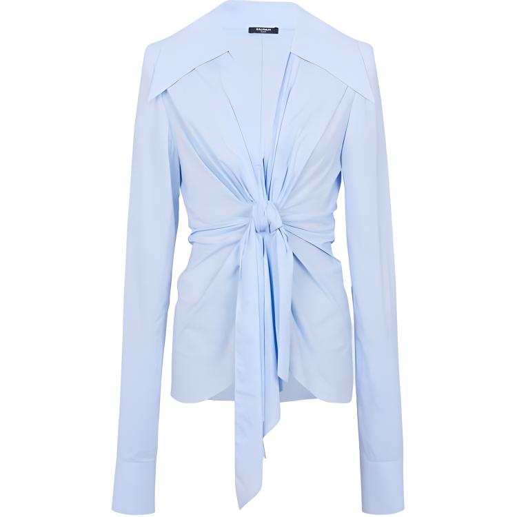 BALMAIN BALMAIN Poplin Knotted Shirt