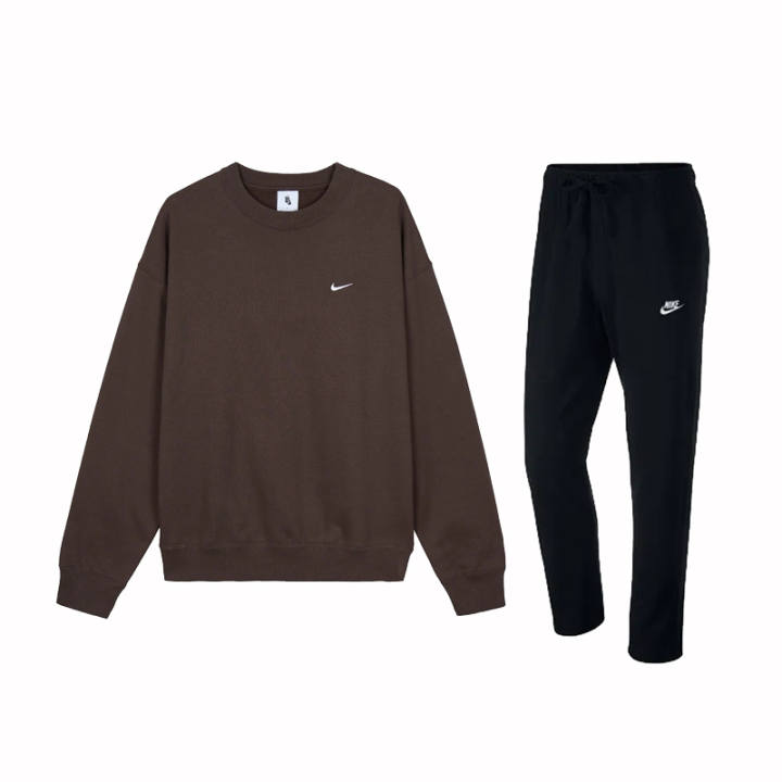 Nike Nike Casual Sportswear Men's Brown/Black Crew Neck Moderate