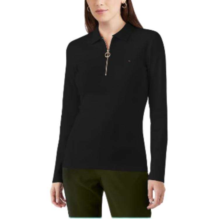 Tommy Hilfiger Polo Shirt Women's Black
