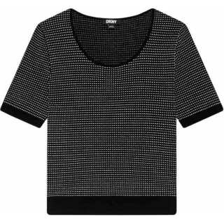 DKNY Knitwear Women's Black Crew Neck Moderate