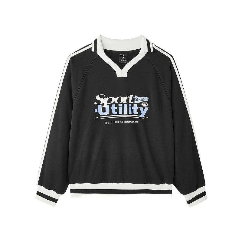 Skechers Sports League Collection Sweatshirt Women's Carbon Black