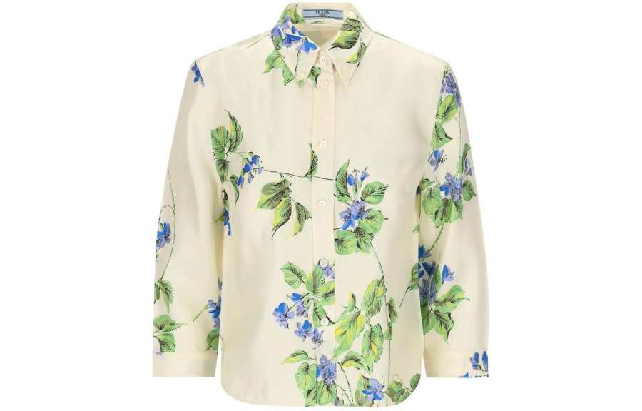 PRADA PRADA Floral Printed Button Up Shirt