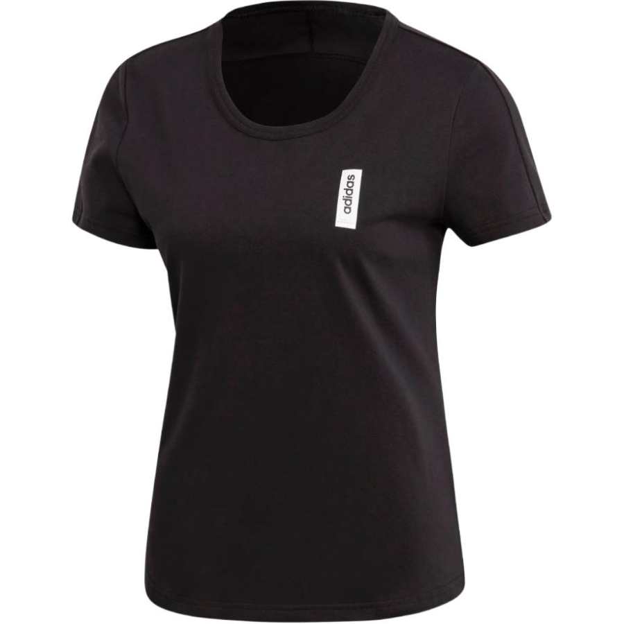 Adidas Adidas T Shirts Women's Black Crew Neck Moderate