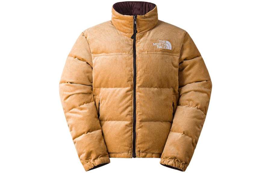 THE NORTH FACE Women's 92 Reversible Nuptse Jacket Almond Butter/Coal Brown