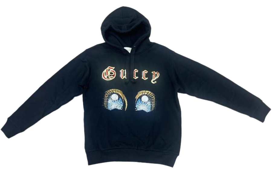 GUCCI Sweatshirts Women's Black Hooded Moderate Other
