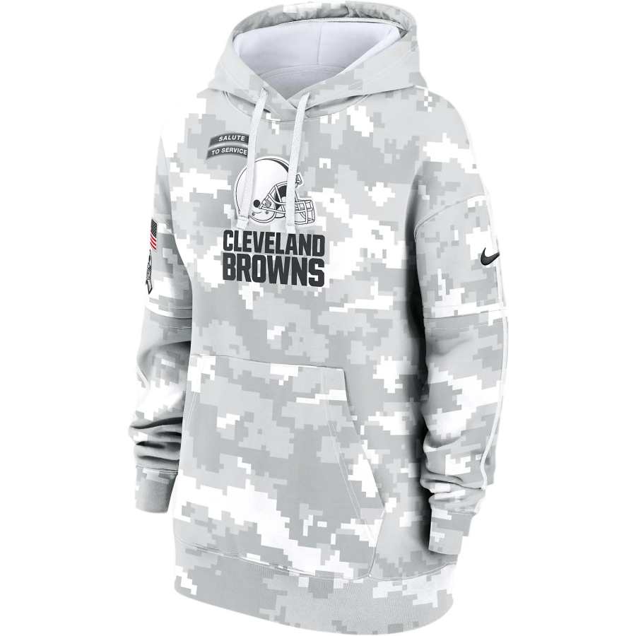 Nike Nike Cleveland Browns Salute To Service Primary Edge Club Women's Nike Nfl Pullover Hoodie
