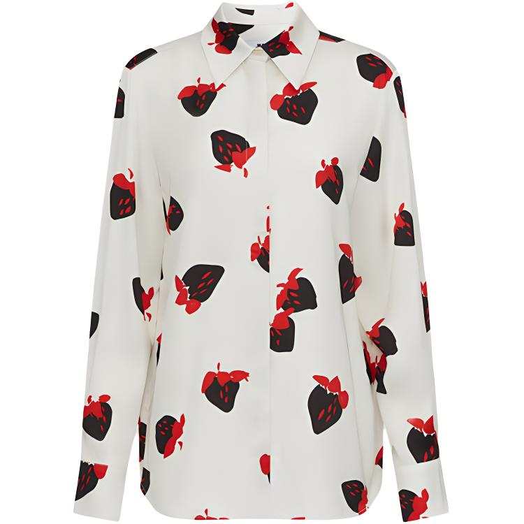 MSGM MSGM Shirts Women's Cream Polo Collar Moderate