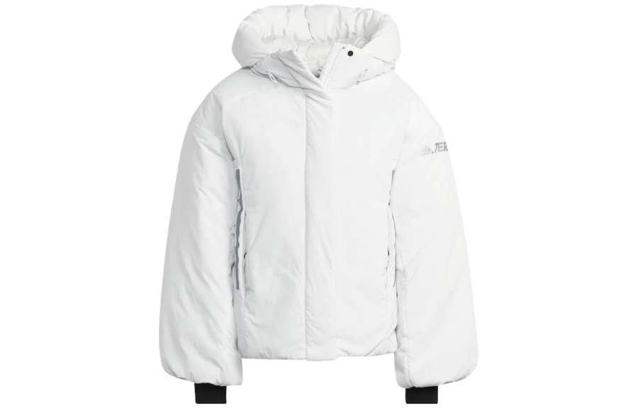 Adidas Adidas Jackets Women's White Hooded Moderate Other