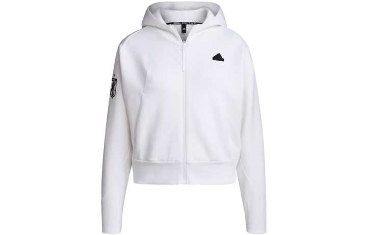 Adidas Adidas Jackets Women's White Hooded Moderate Other