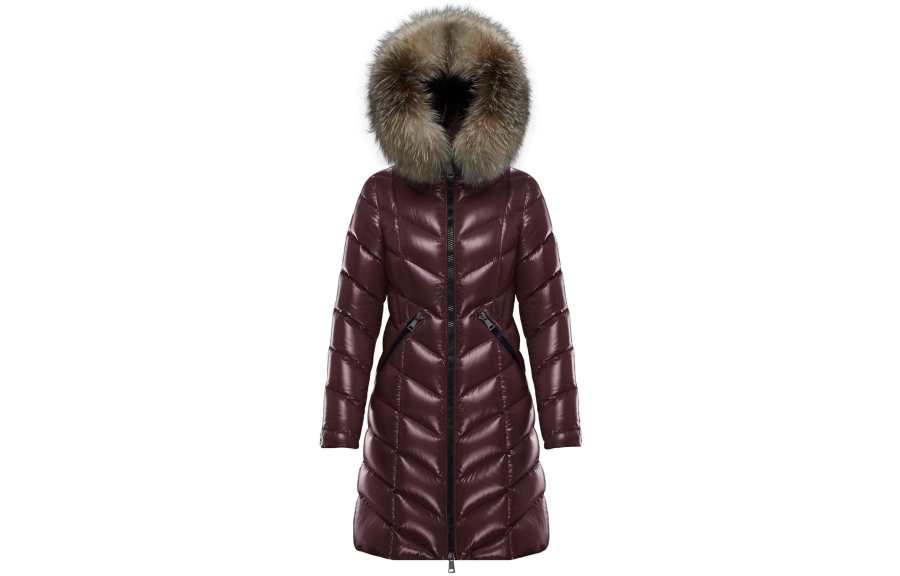 Moncler Down Jacket Women's Burgundy