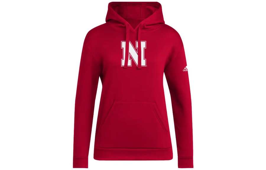 Adidas Adidas Nebraska Hoodie Sweatshirt Women's Red