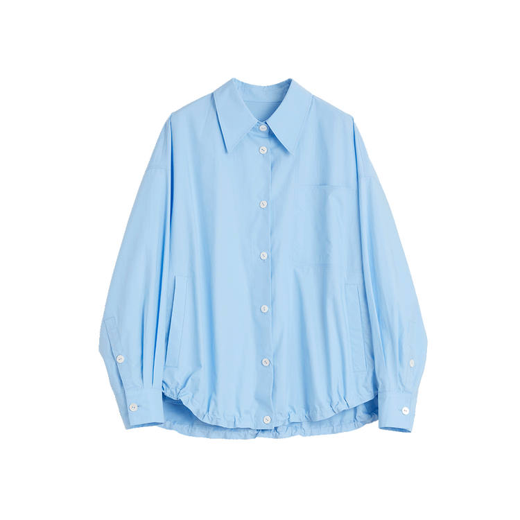 ELLE Shirts Women's Blue Polo Collar Moderate Other