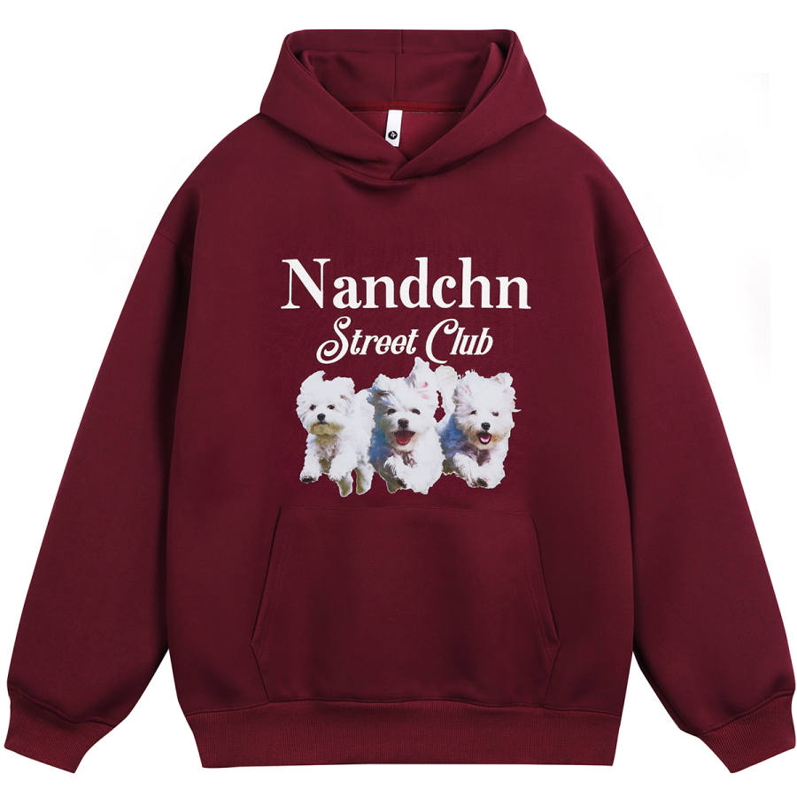 NANDCHN Sweatshirts Unisex Hooded Moderate Regular