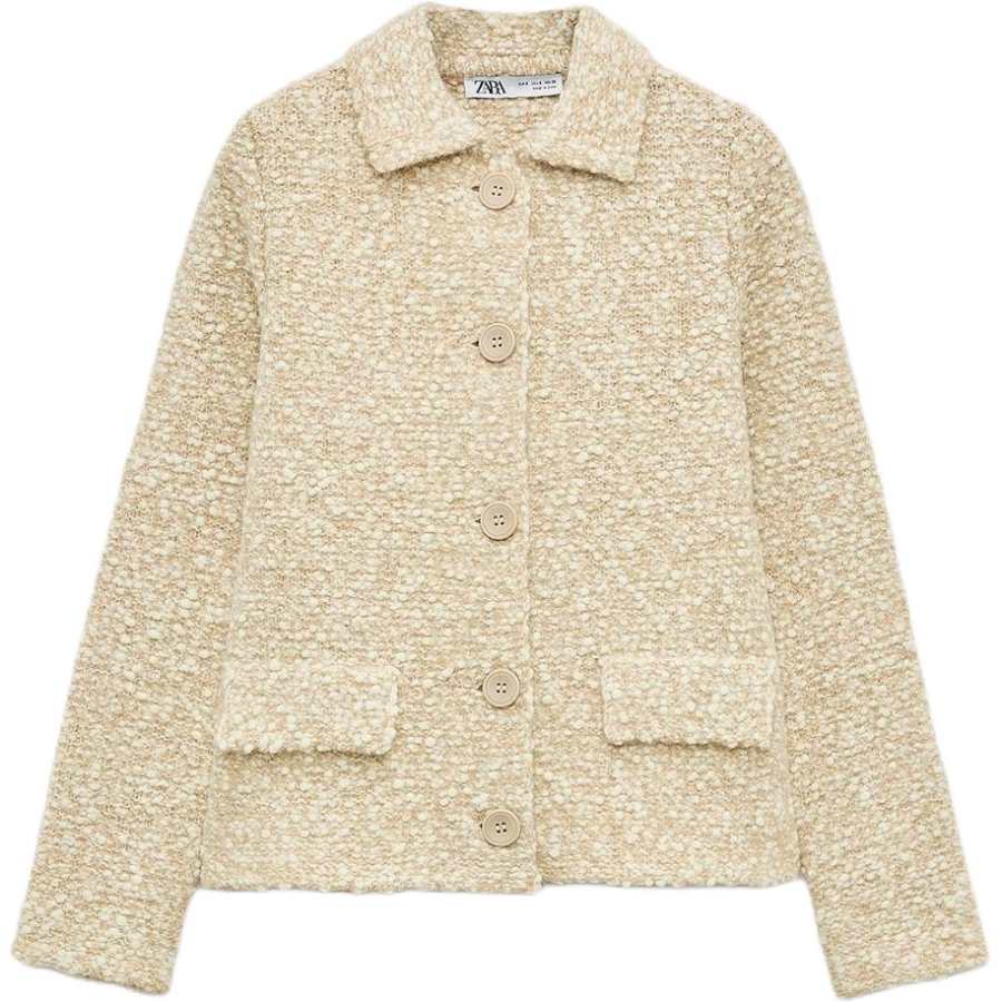 ZARA Jackets & Coats Women's Sand