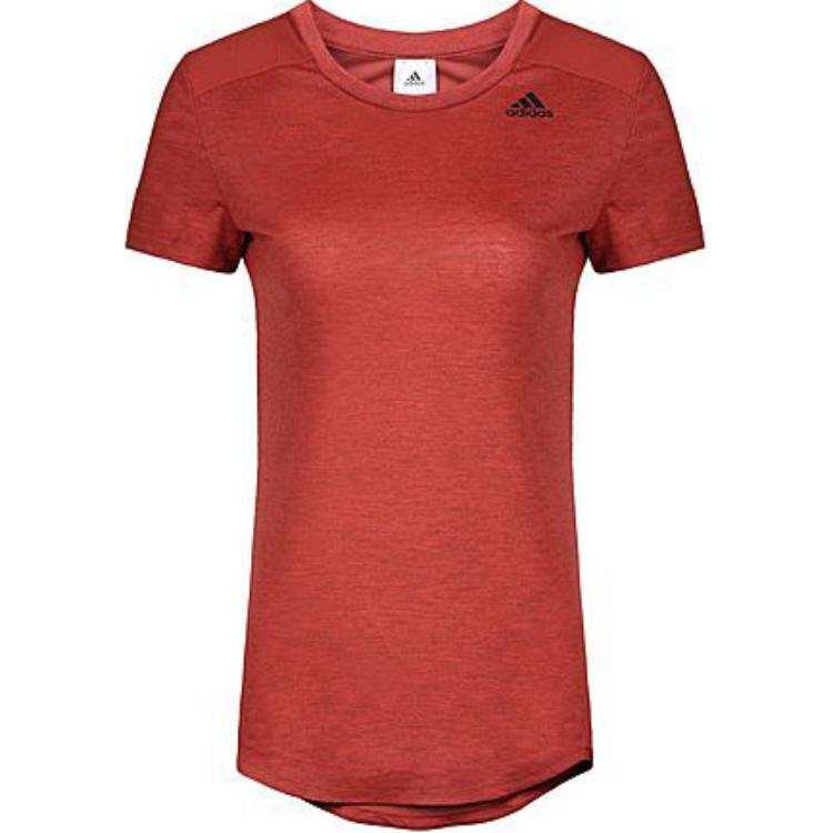 Adidas Adidas T Shirts Women's Red Crew Neck Moderate Other