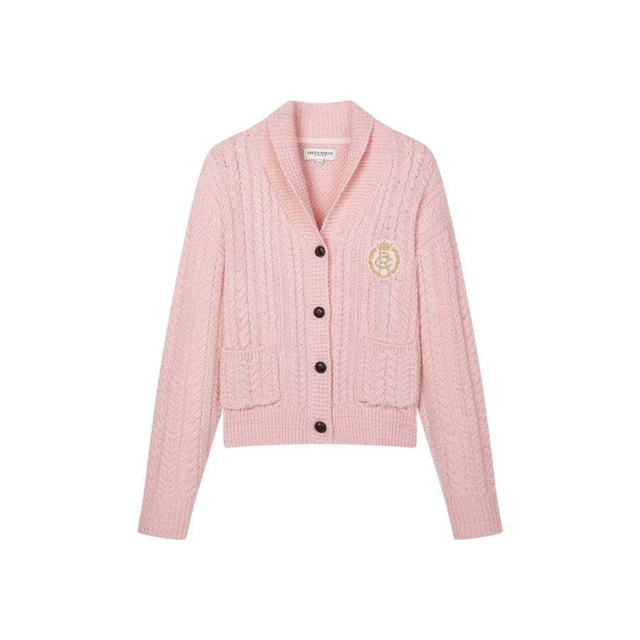 Teenie Weenie Knitwear Unisex Lapel Moderate Cardigan