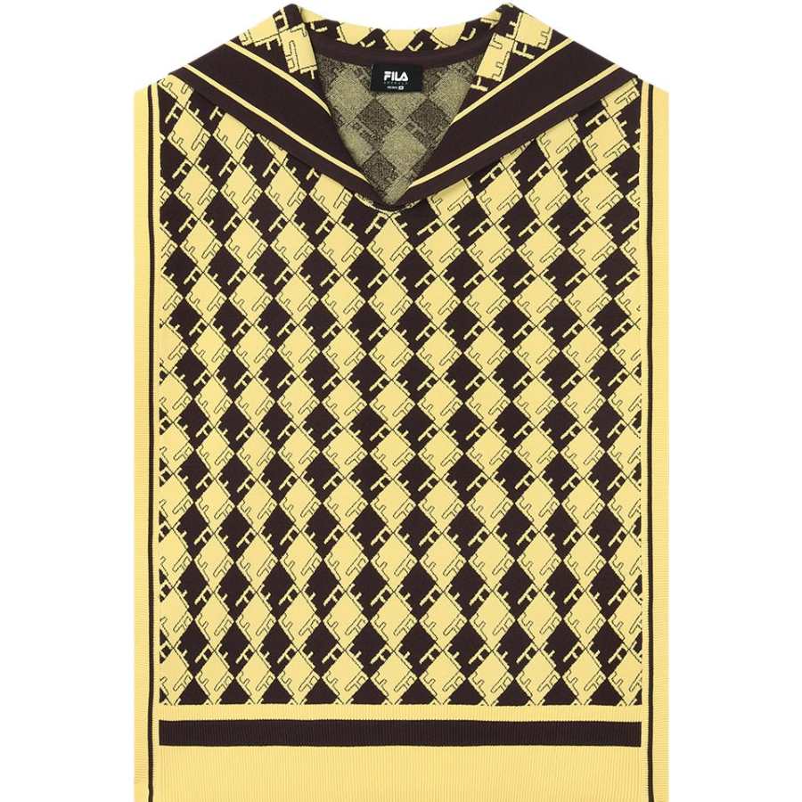FILA Jacket Women's Brown Yellow