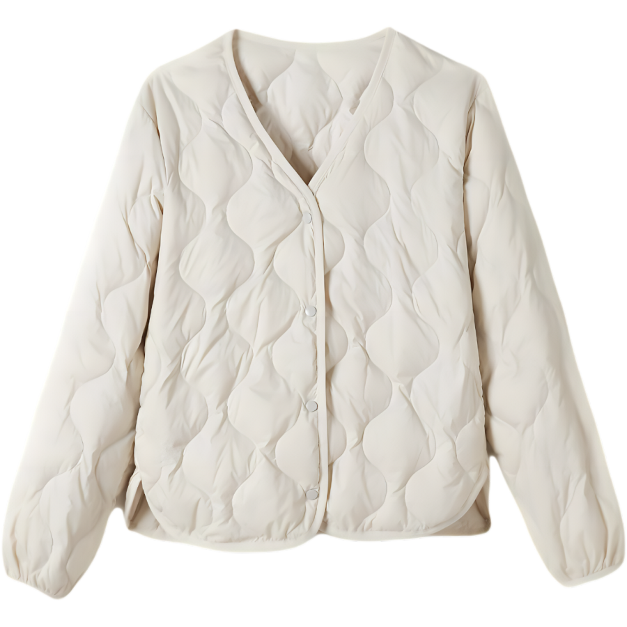 YALU Down Jackets Women's V Neck Thin Other