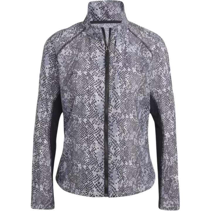 Adidas Adidas snakeskin-print zip-up jacket