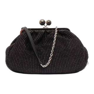 WEEKEND MaxMara Cotton Shoulder Bag Women's Black