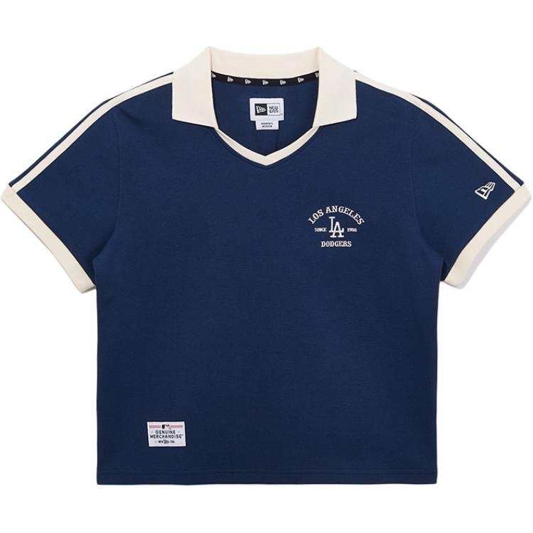 New Era Los Angeles Dodgers Polo Shirts Women's Navy Blue Polo Collar