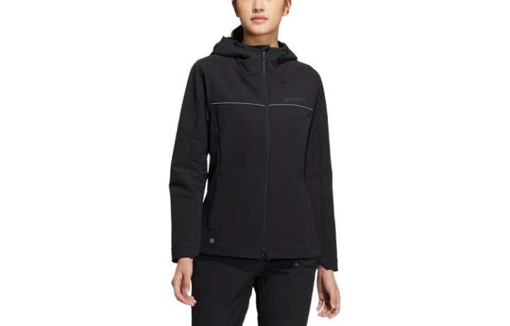 Adidas Adidas Jackets Women's Black Hooded Moderate Other