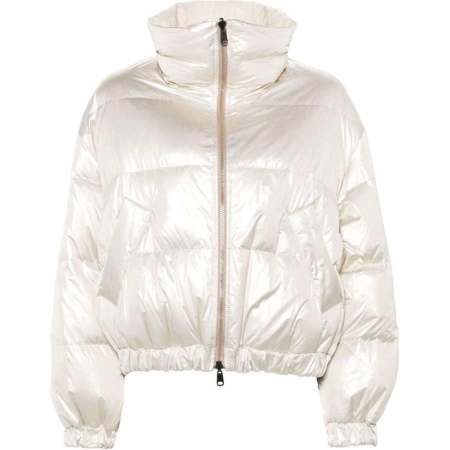 Brunello Cucinelli Brunello Cucinelli Iridescent Effect Zipped Down Jacket