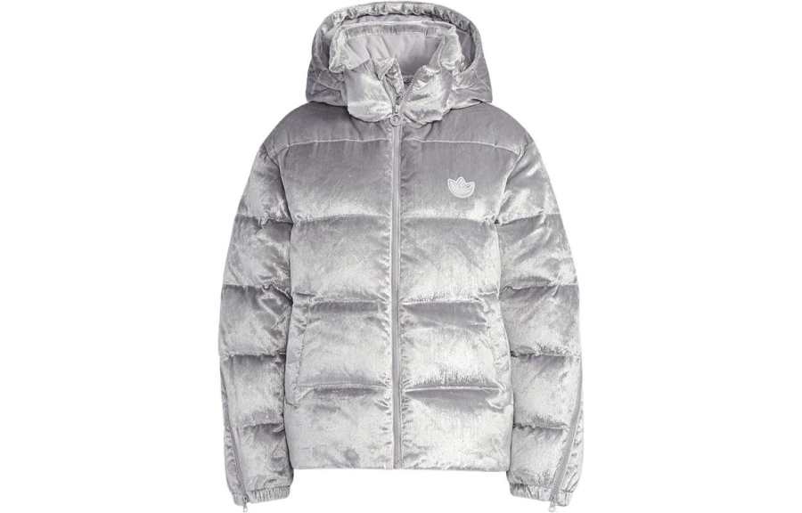 Adidas Originals Trefoil Collection Down Jacket Women's Silver