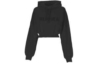 Sunnei embroidered-logo cropped hoodie