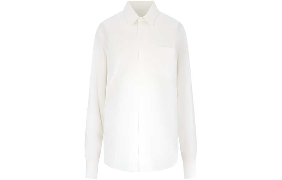MM6 Maison Margiela Cut Out Detailed Buttoned Shirt