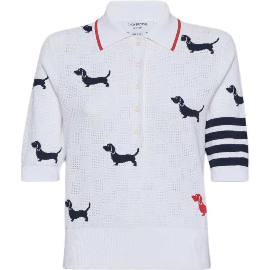 THOM BROWNE 4 Bar Hector Short Sleeved Polo Shirt