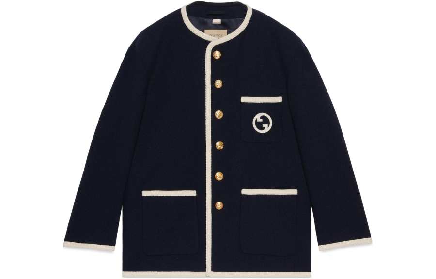 GUCCI SS24 Jackets & Coats Women's Dark Blue