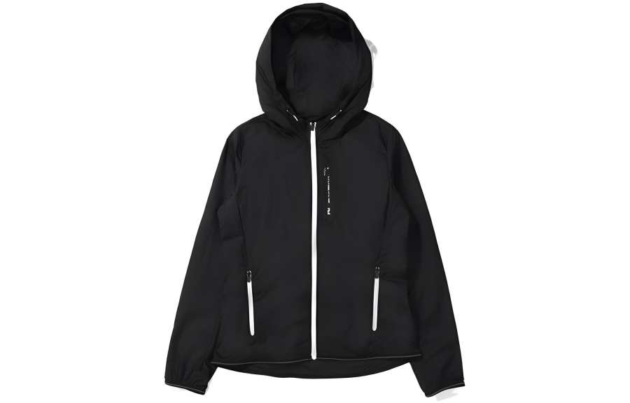 FILA Jackets Women's Black Hooded Moderate Other