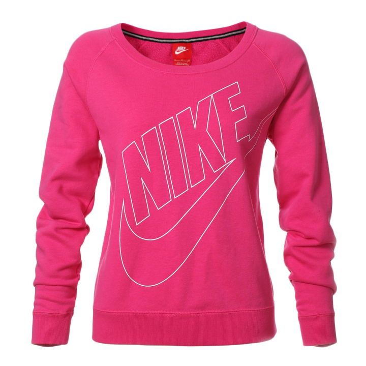 Nike Nike RALLY CREW Sweatshirt Women's Rose Red