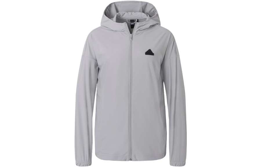 Adidas Adidas Jackets Women's Pure Ice Gray Hooded Moderate Other