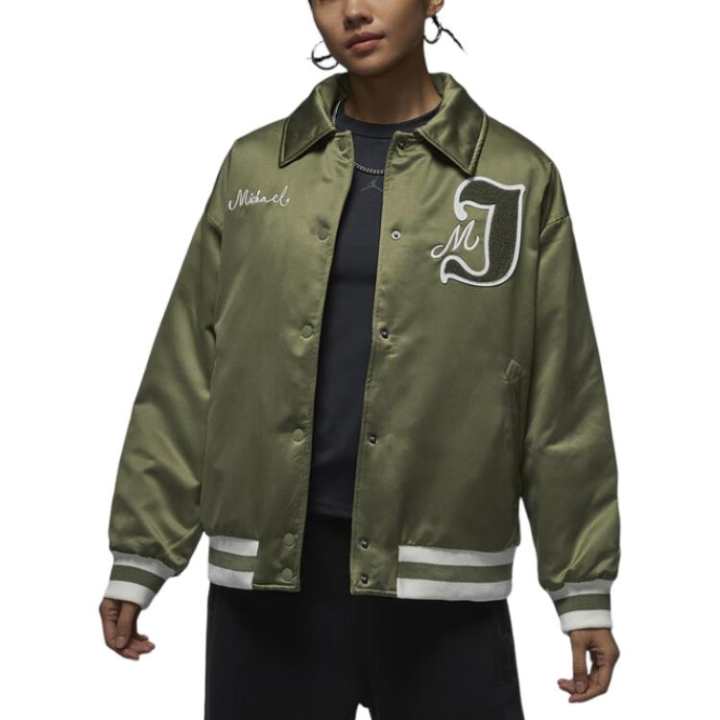 Jordan Jordan Jackets Women's Green Lapel Moderate Other