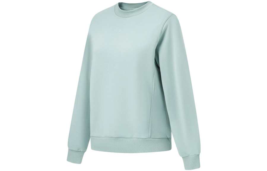 Li-Ning Li Ning Fitness Series Solid Color Fleece Lined Thermal Loose Fit Pullover Sweatshirt Women's Stone Gray