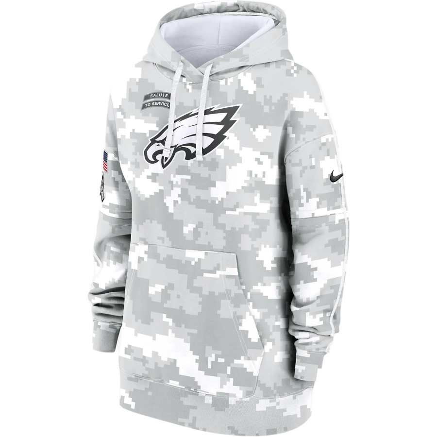 Nike Nike Philadelphia Eagles Salute To Service Primary Edge Club Women's Nike Nfl Pullover Hoodie