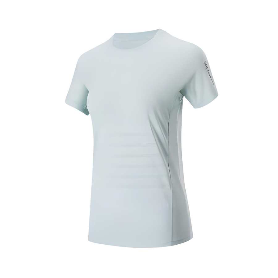 SALOMON Quick Dry T Shirts Women's Mist Blue