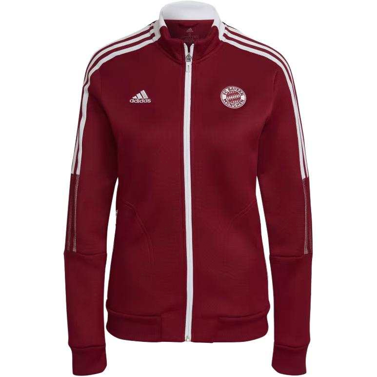 Adidas Adidas Bayern Munich Black TIRO ANTHEM Jacket Women's Craft Red