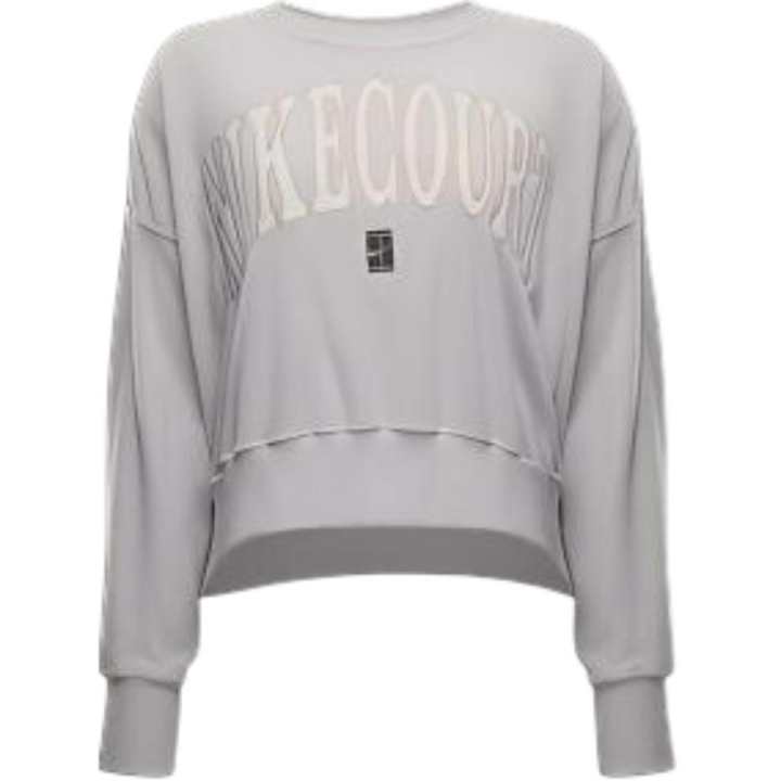 Nike NikeCourt Heritage Women's Over-Oversized Crew-Neck Graphic Tennis Sweatshirt