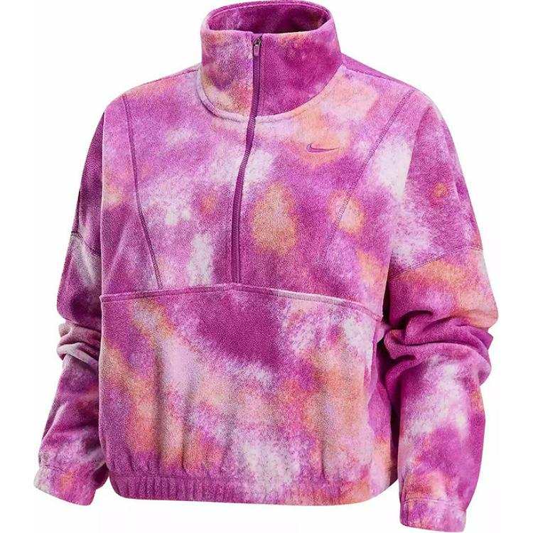 Nike Nike One Women's Therma-FIT Oversized 1/2-Zip Fleece Printed Top