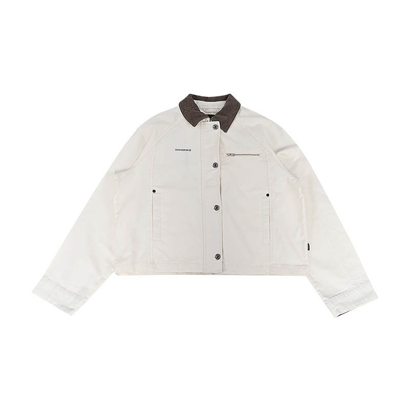 Converse Converse Jackets Women's White A02 Lapel Moderate Other
