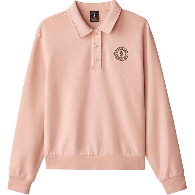 Skechers Elegant Diamond Collection Polo Shirt Women's Cloud Pink