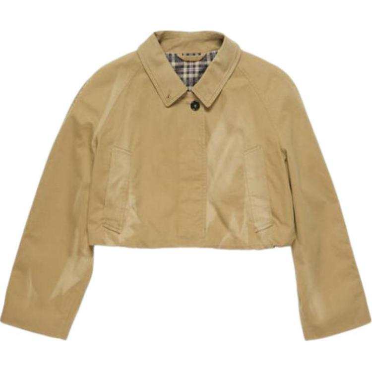 Acne Studios Acne Studios Cropped Drawstring Twill Jacket