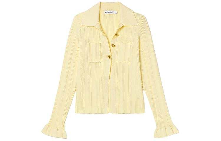 Self-portrait Self portrait Knitwear Women's Cream Yellow